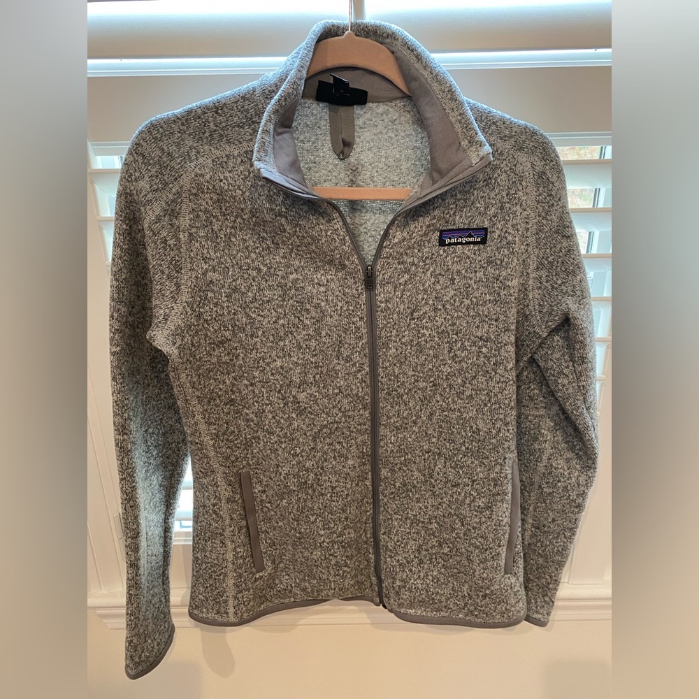 Worn 2x grey Patagonia fleece